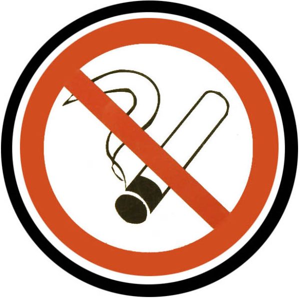 Mærkat “Rygning forbudt”